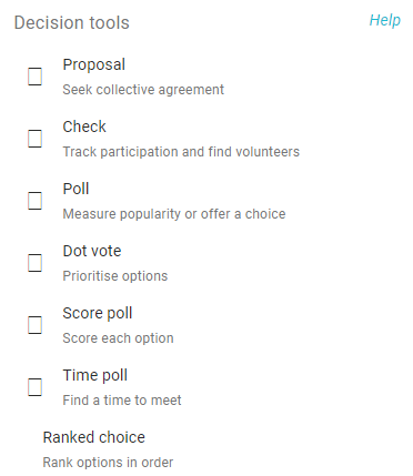 Decision Tools